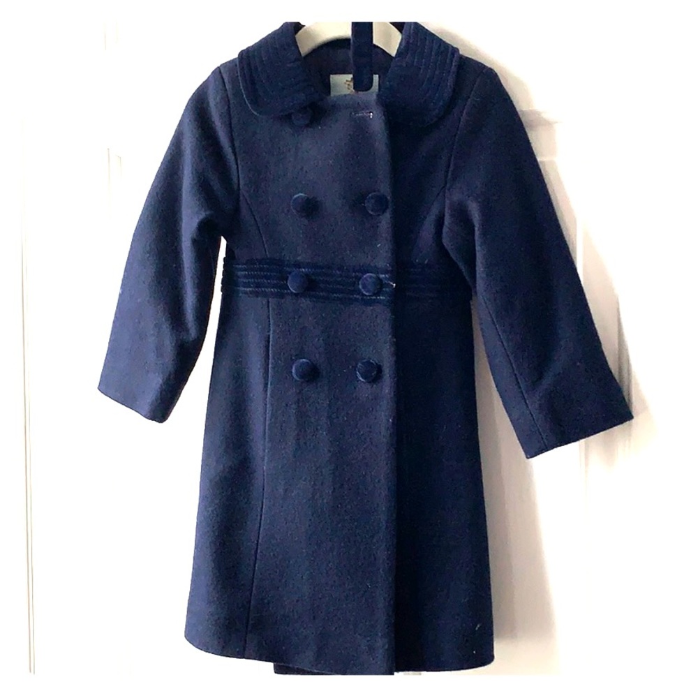 Papo d’Anjo navy blue wool coat